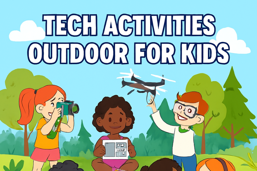 tech activities outdoor for kids​